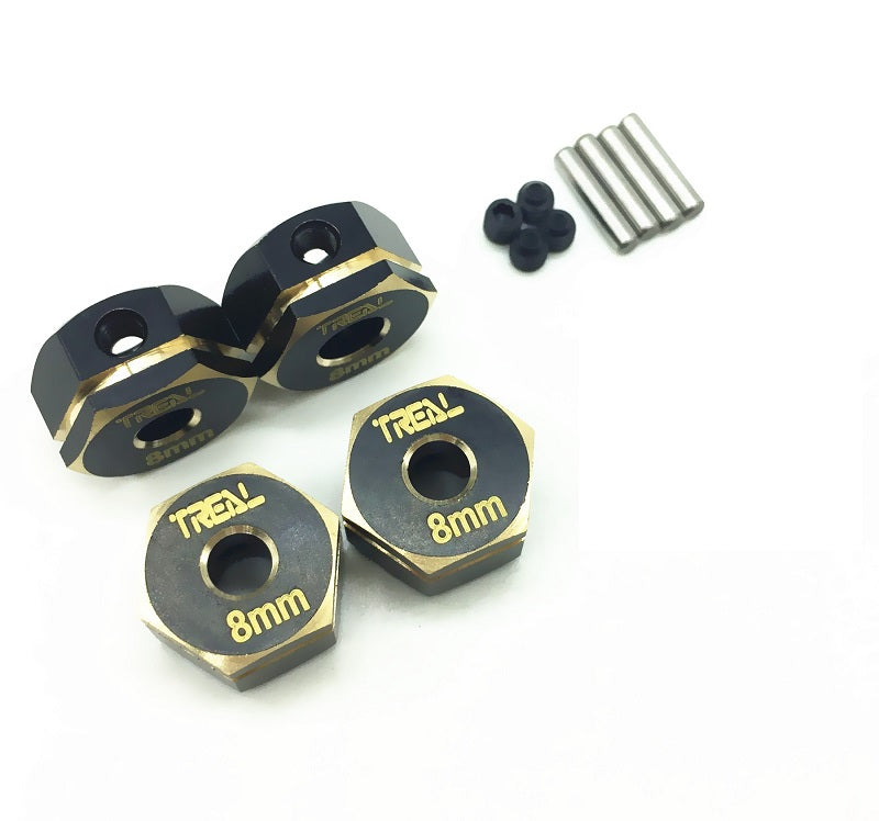 Treal Hobby (X002CL5231) Brass 8mm Wheel Adapter Hubs for Element Enduro