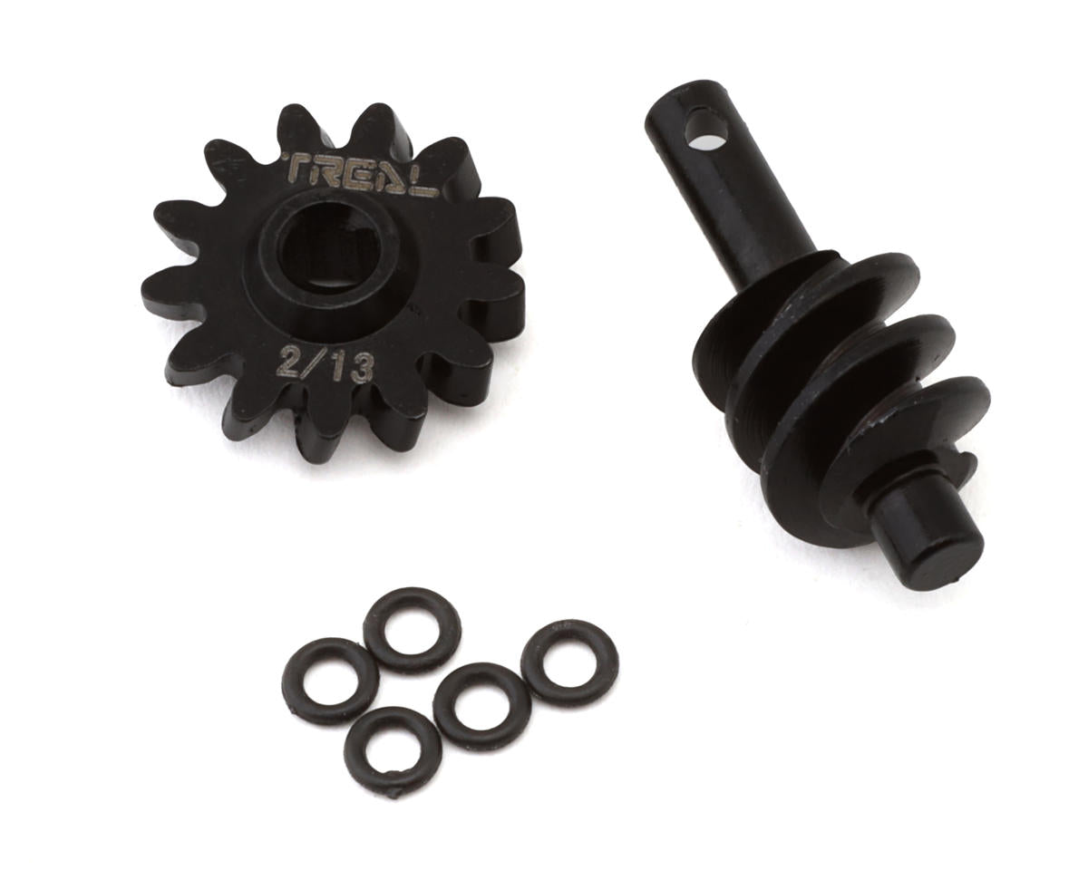 Treal Hobby (X0033EU1FF) Steel 2T/13T Overdrive Differential Gears for SCX24