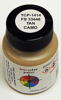 Tru-Color 1414 FS33446 Camouflage Tan Solvent Based Acrylic Paint