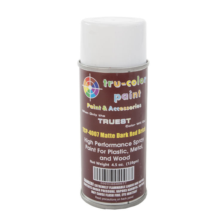 Tru-Color 4007 Matte Dark Red Brick High Performance Spray Paint