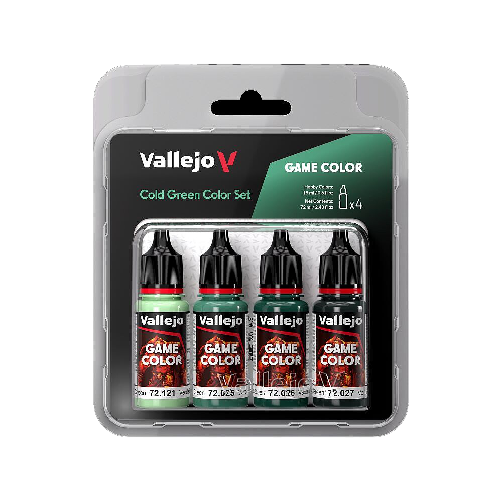 Vallejo 72.383 Cold Green (Base, Shadow, Light) Game Color