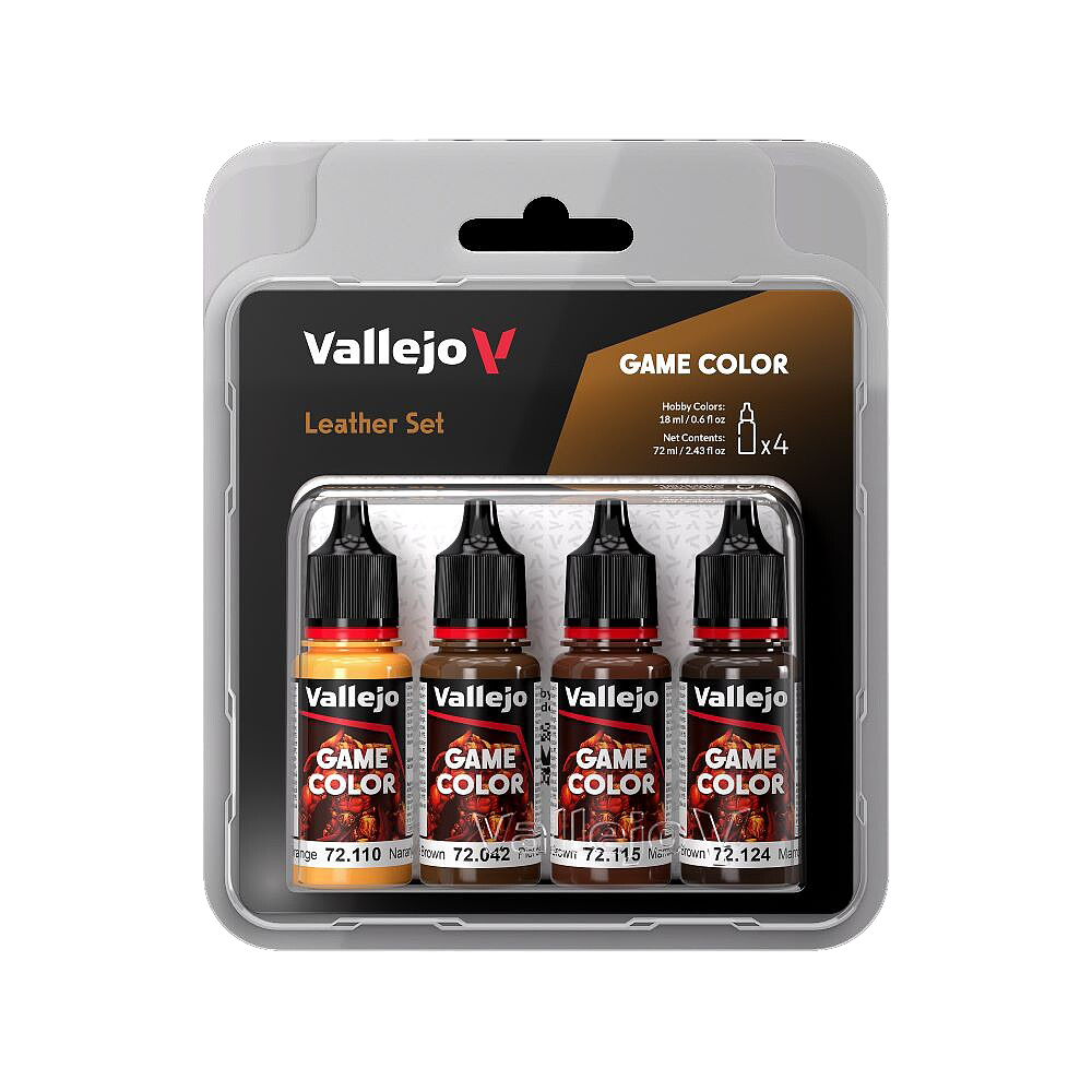 Vallejo 72.385 Leather (Base, Shadow, Light) Game Color