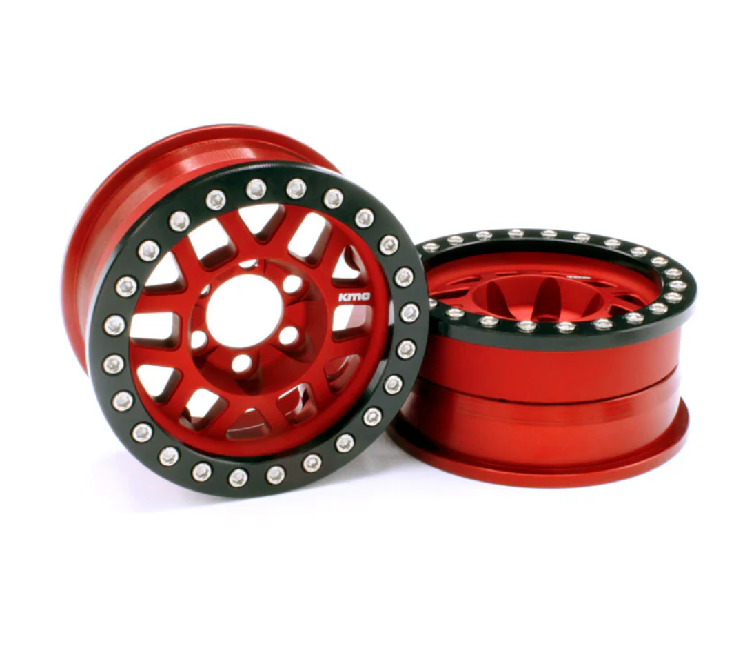 Vanquish Products VPS07744 KMC 1.9 XD229 Machete V2 Beadlock Wheel RED Anodized