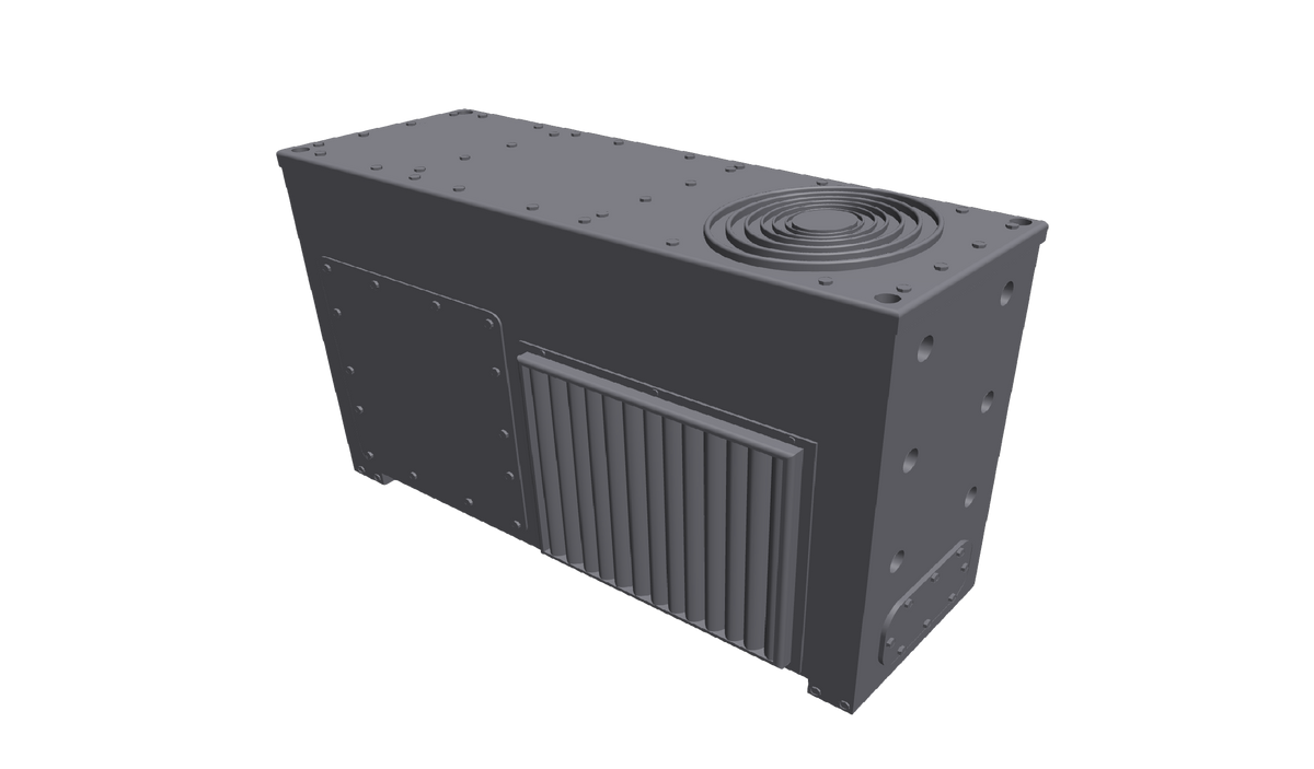 Wallace Locomotive Works WALX-067 HO Scale GE Air Conditioner - Style 1