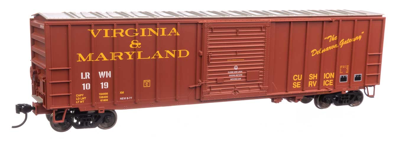 Walthers 910-1899 HO Scale 50' ACF Boxcar Virginia & Maryland Little Rock & Western LRWN 1019