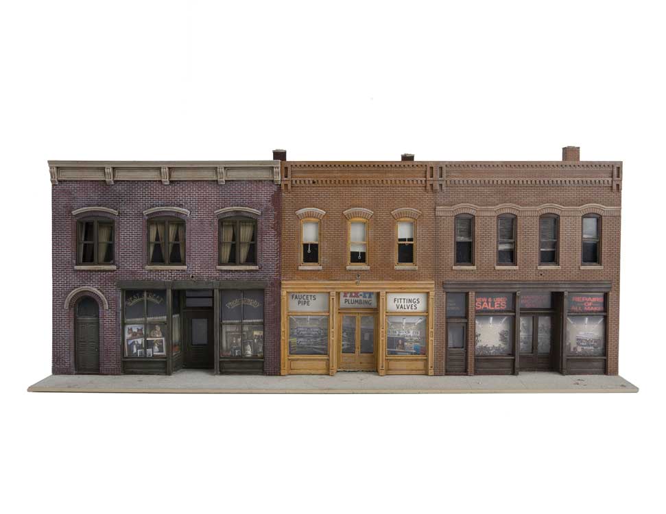 Walthers Cornerstone 933-4040 HO Scale Merchant's Row IV Structure Kit