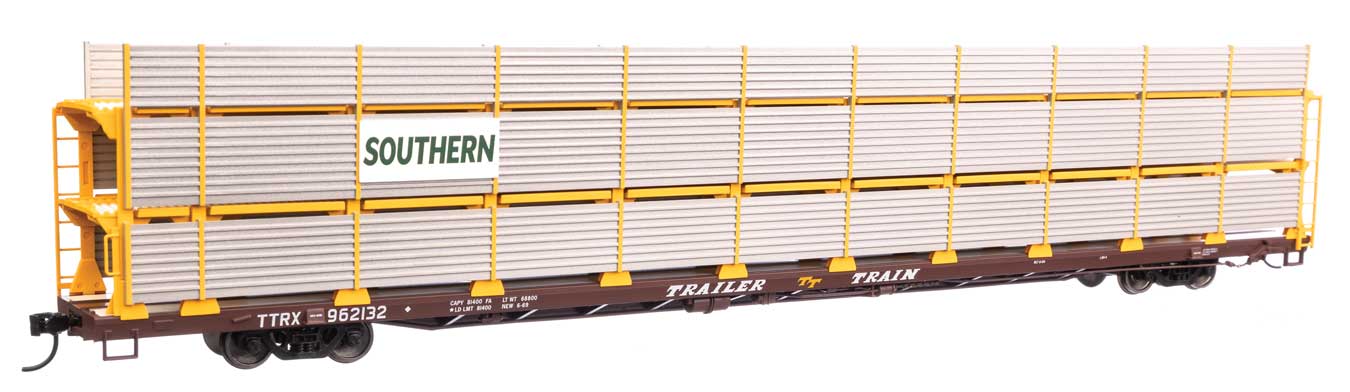 Walthers Mainline 910-8324 HO Scale 89' Tri-Level Shielded Auto Rack SOU 962132