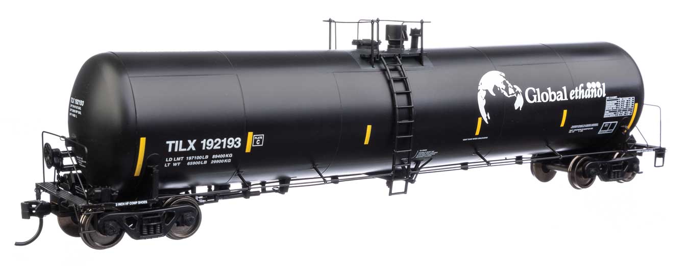 Walthers Proto 920-100644 55' Trinity 30,145-Gal Tank Car Global Ethanol TILX 192239