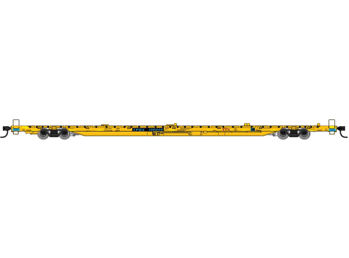 Walthers Proto 920-104616 HO Scale 89' 110-Ton Greenbrier Flatcar TTX TPDX 190061