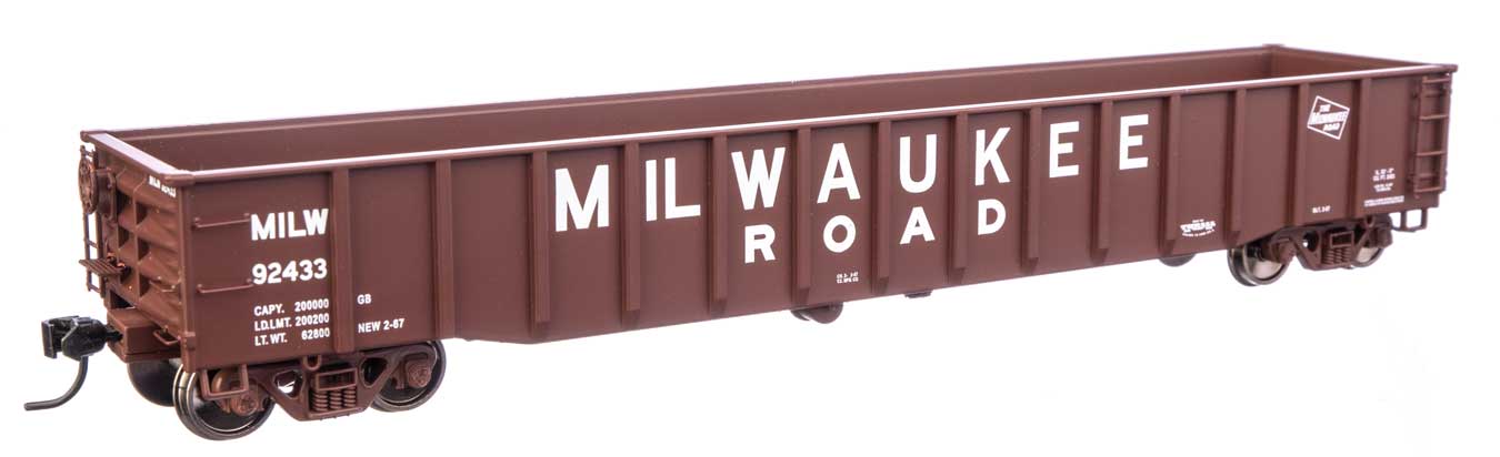 Walthers Proto 920-105517 HO Scale 53' Thrall Gondola Milwaukee Road MILW 92440