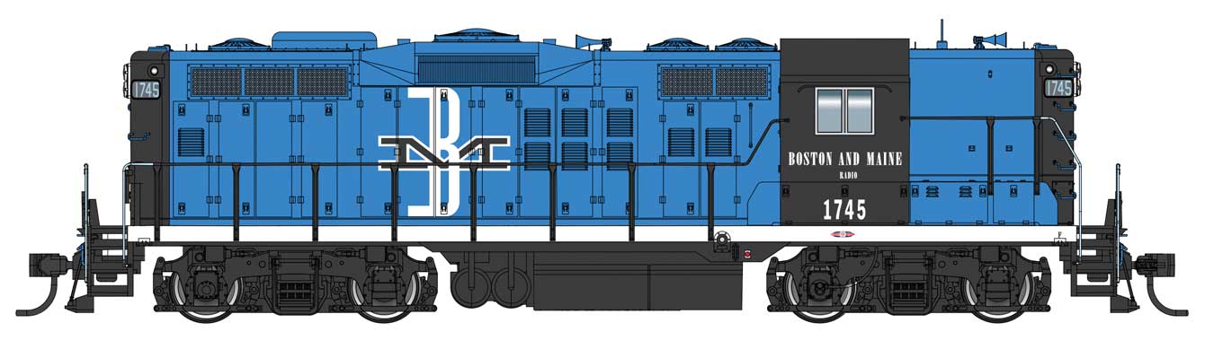 Walthers Proto 920-42802 HO Scale EMD GP9 Boston & Maine B&M 1746 w/ DCC LokSound