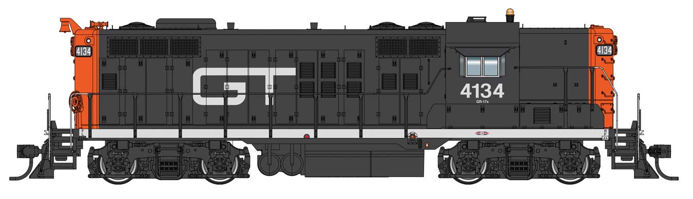 Walthers Proto 920-42803 HO Scale EMD GP9 Grand Trunk Western GTW 4134 w/ DCC LokSound