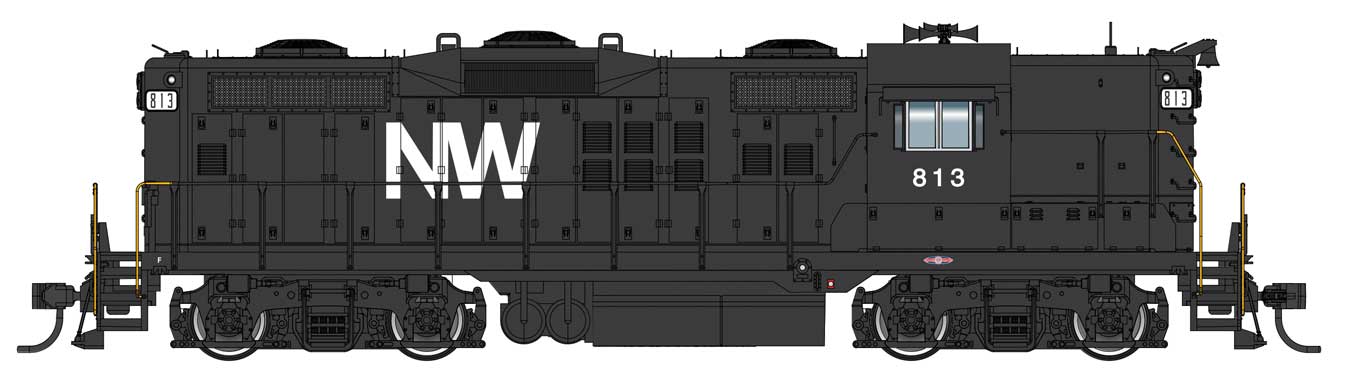 Walthers Proto 920-42809 HO Scale EMD GP9 Norfolk & Western N&W 813 w/ DCC LokSound