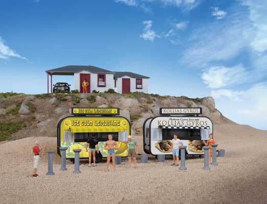 Walthers SceneMaster 949-2906 HO Scale Gyro and Lemonade Food Trailers