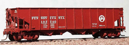 Westerfield Models 3252 HO Scale Pennsylvania H21A Sawtooth Hopper Car Resin Kit