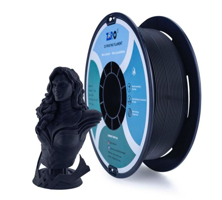 ZIRO 87 Matte PLA Black 1.75mm 3D Printing Filament